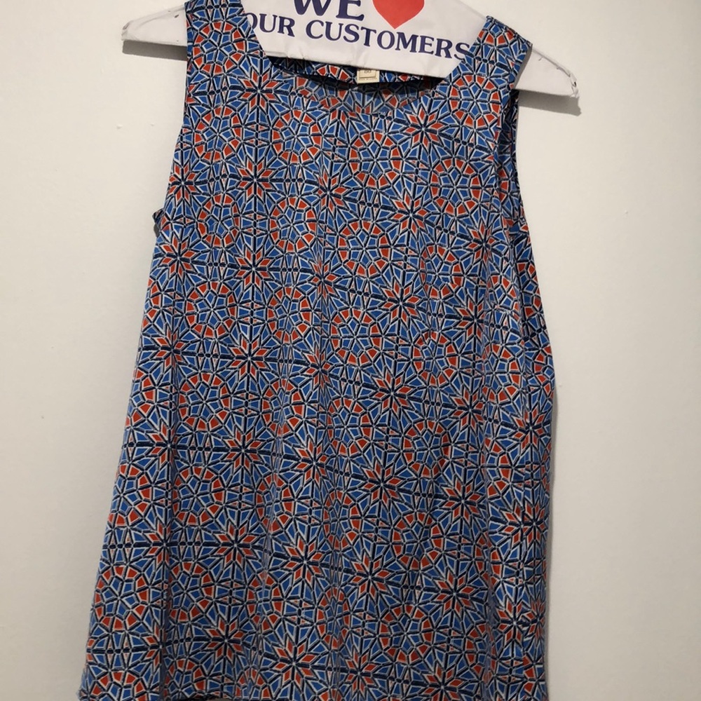 J crew top, bright colors and great pattern
